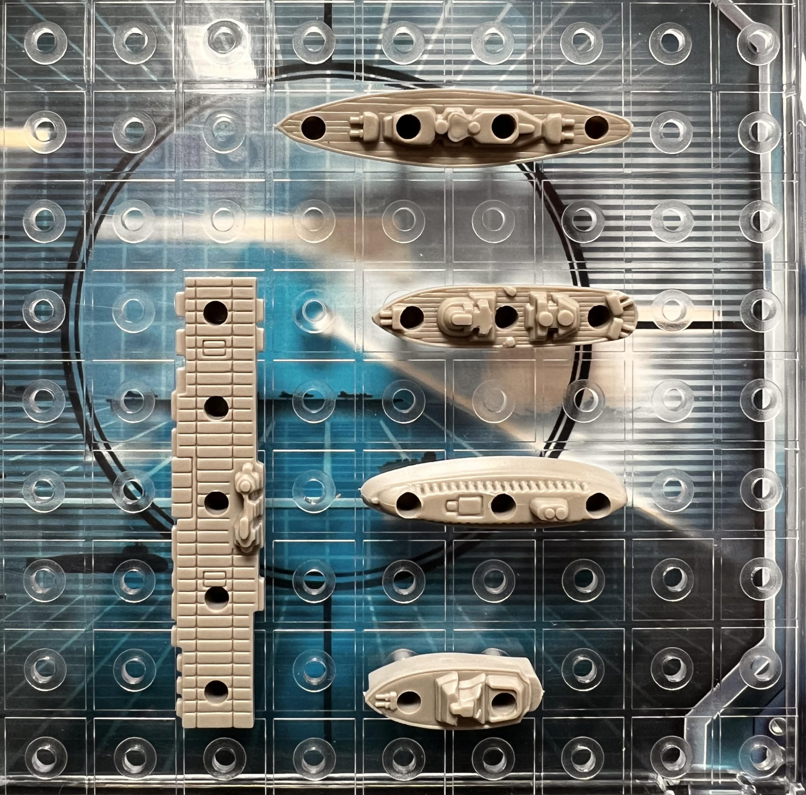 Battleship Replacement Plastic Ships, Grey