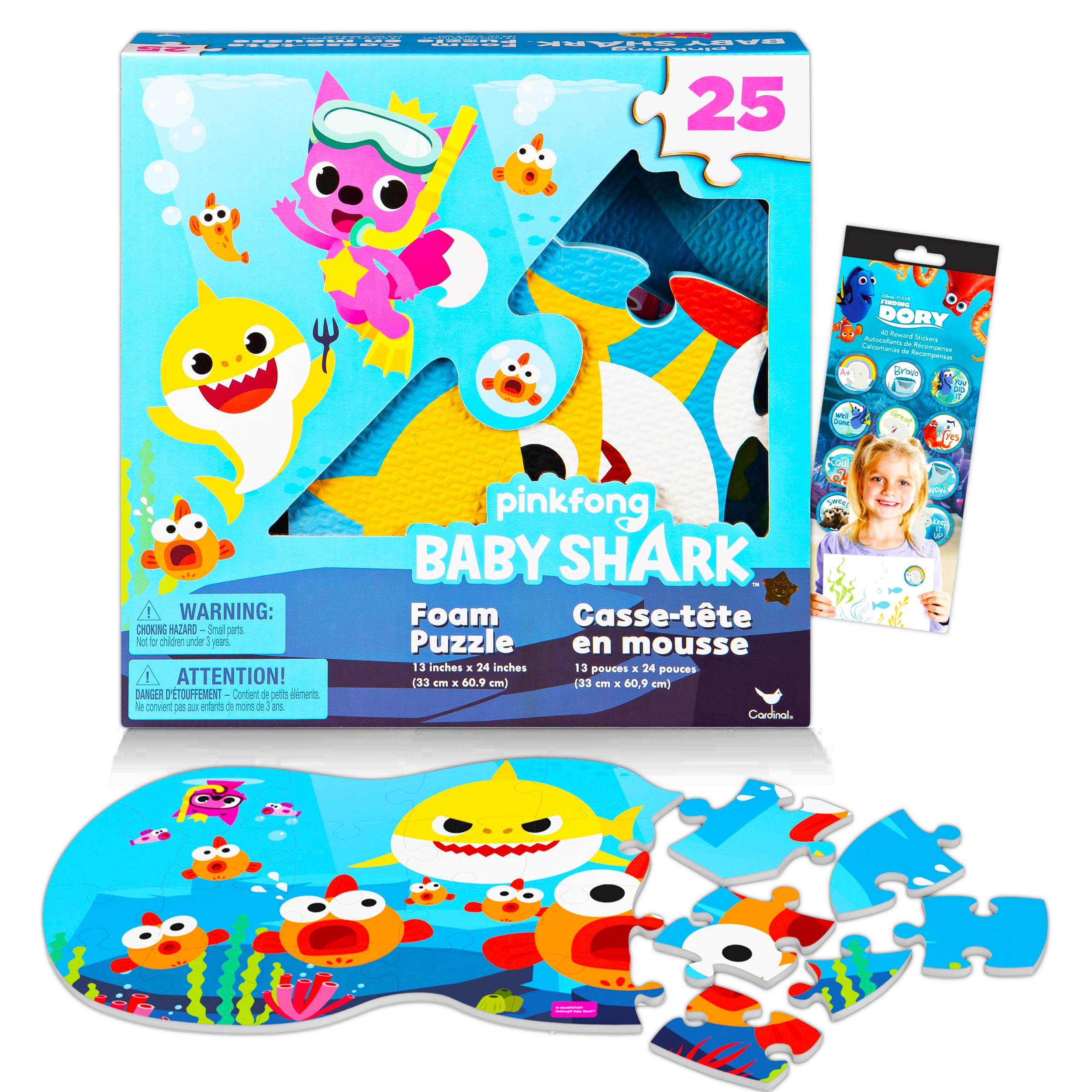 Buy 25Piece Baby Shark Foam Floor Puzzle Bundle Colorful Foam Puzzle