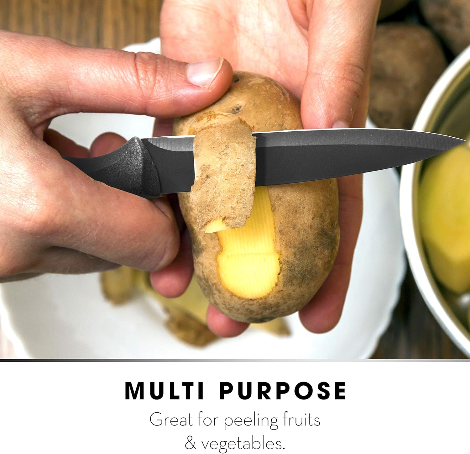 Home Hero Paring Knife - Utility Knife 5 Inches - Kitchen Utility Knife - Utility Kitchen Knife 5 Inches - Sharp Knife and Kitchen Utility Knives: Home & Kitchen