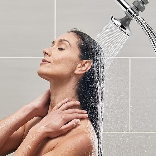 Miniatura 6 de Waterpik Sistema de ducha dual 2 en 1 con cabezal de ducha de lluvia y cabezal de ducha de mano de 8 modos cromado VIC-133E-NSP-853E