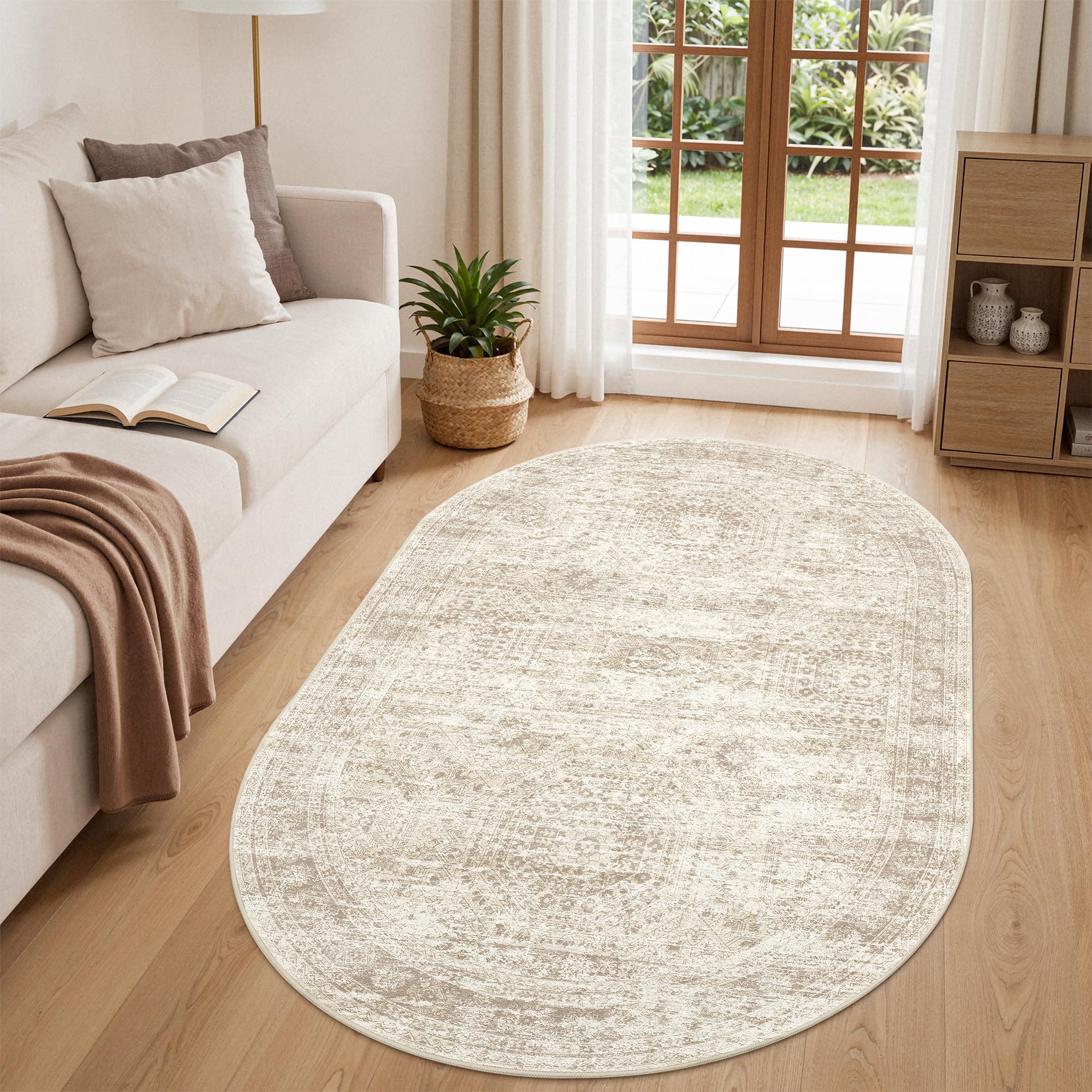 Photo 1 of Restydon 3x5 ft Oval Area Rug