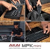 Vista 8 de Akai Professional MPK Mini MK3 - Controlador de teclado MIDI USB de 25 teclas con 8 almohadillas de percusión con retroiluminación, 8 perillas