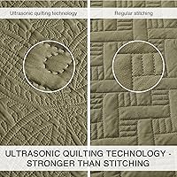 Vista 143 de Love's cabin - Juego de edredón tamaño King, color marrón, colcha de verano, microfibra ligera, estilo moderno de monedas, para todas