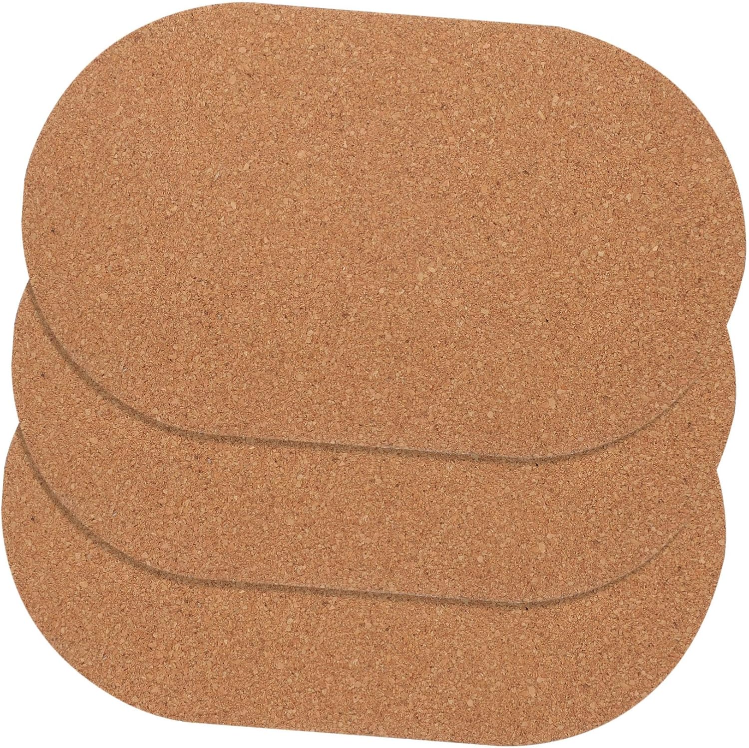 3Pcs Cork Running Wheel Mat for Hamsters Non Slip Cushion for Pets Compact Design Durable Scratch Resistant Quiet Exercise Accessory