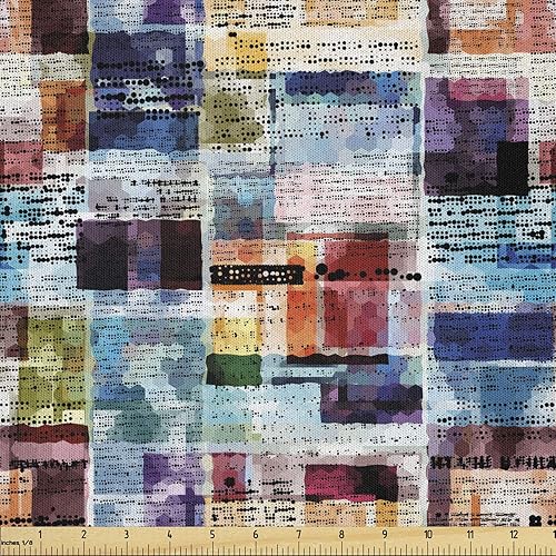 Vista 75 de Lunarable The Yard, tela de dulces de la yarda, deliciosos macarrones, magdalenas, magdalenas, azúcar, sabroso, delicioso, acuarela, tela