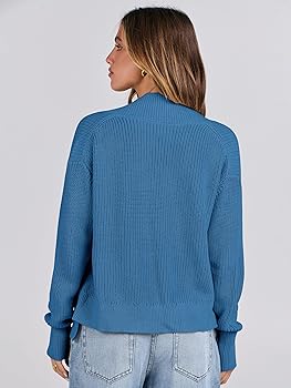 ANRABESS Women Jackets Sweaters Long Sleeve Open Front Loose