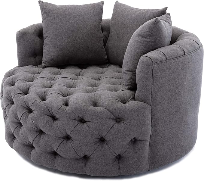 Dolonm Swivel Accent Barrel Chair Modern Sofa Lounge Club