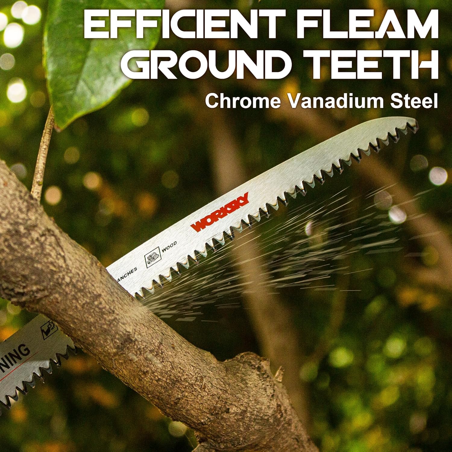 15 Inch Japanese Teeth Arc Edge Reciprocating Saw Blade, Curved Edge Wood Pruning Saw Blades 6TPI for Tree Trimming, Wood Cutting, Durable & Sharp, 3 Pieces