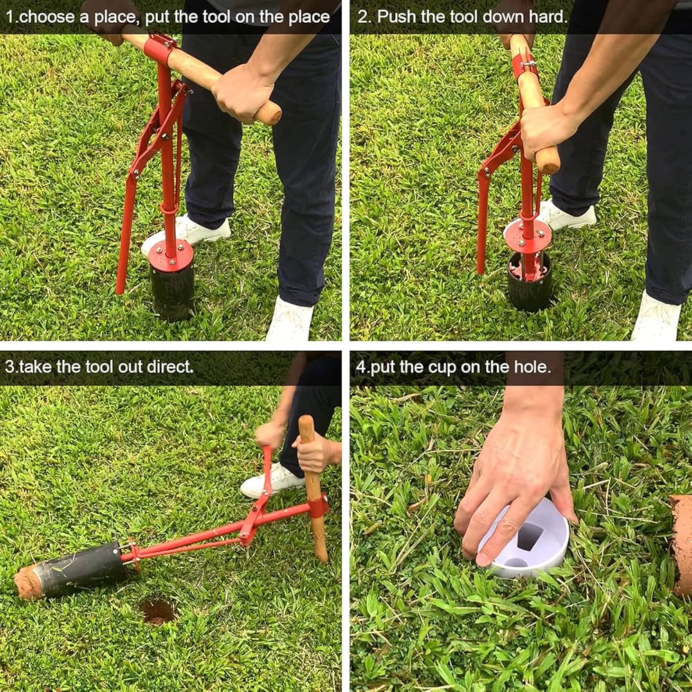 Amazon.co.jp: MYKUJA ゴルフホールカッター パッティング