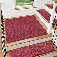Vista 22 de COSY HOMEER - Alfombra antideslizante para esquinas de peldaños interiores, alfombras de escaleras para despegues resistentes al deslizamiento