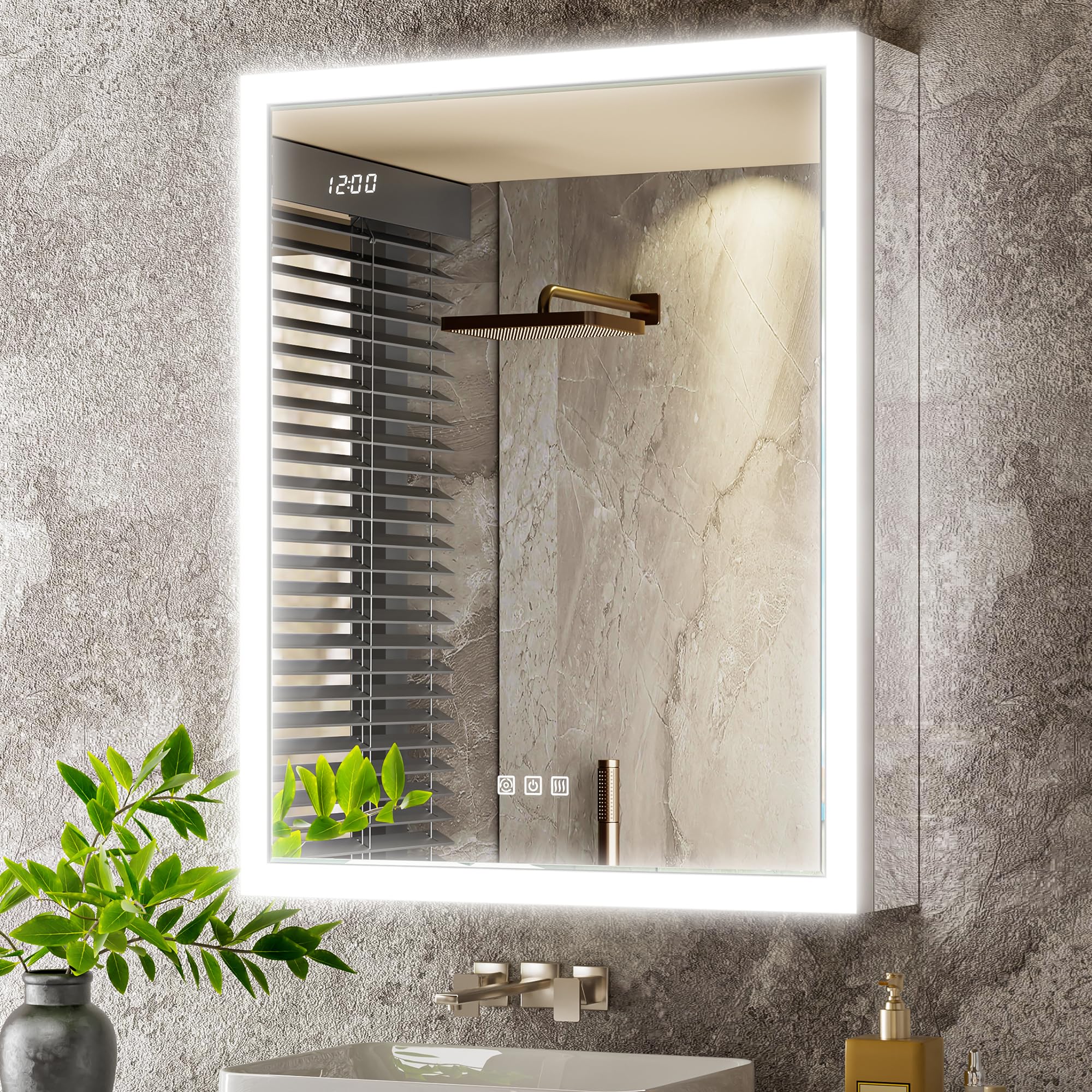 QueenFun Lighted Medicine Cabinet