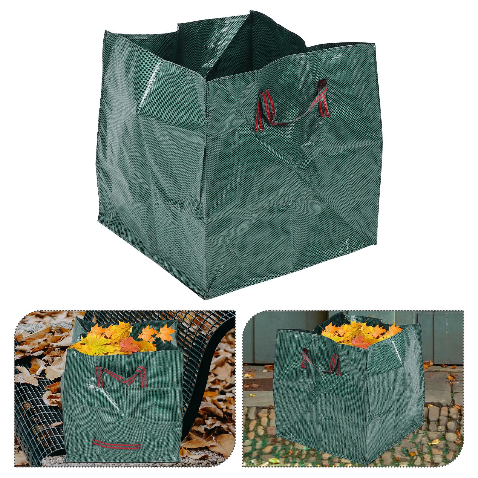 DECHOUS 2 Stück Wiederverwendbare Garten laubsäcke aus Robustem Pp material Große Kapazität Wasserbeständig zur Sammlung von Laub Unkraut und Gartenabfällen für Gartenliebhaber