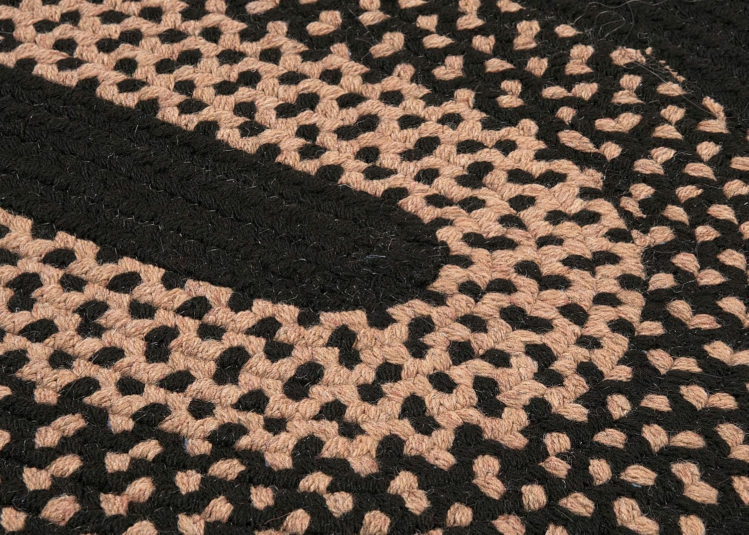 Colonial Mills Madison Oval Area Rug, 2 by 10-Feet, Jet Black