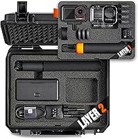Vista 1 de Funda rígida portátil impermeable para DJI Osmo Action 5 Pro/4/3 accesorios de cámara de acción, compatible con combo estándar, aventura/buceo