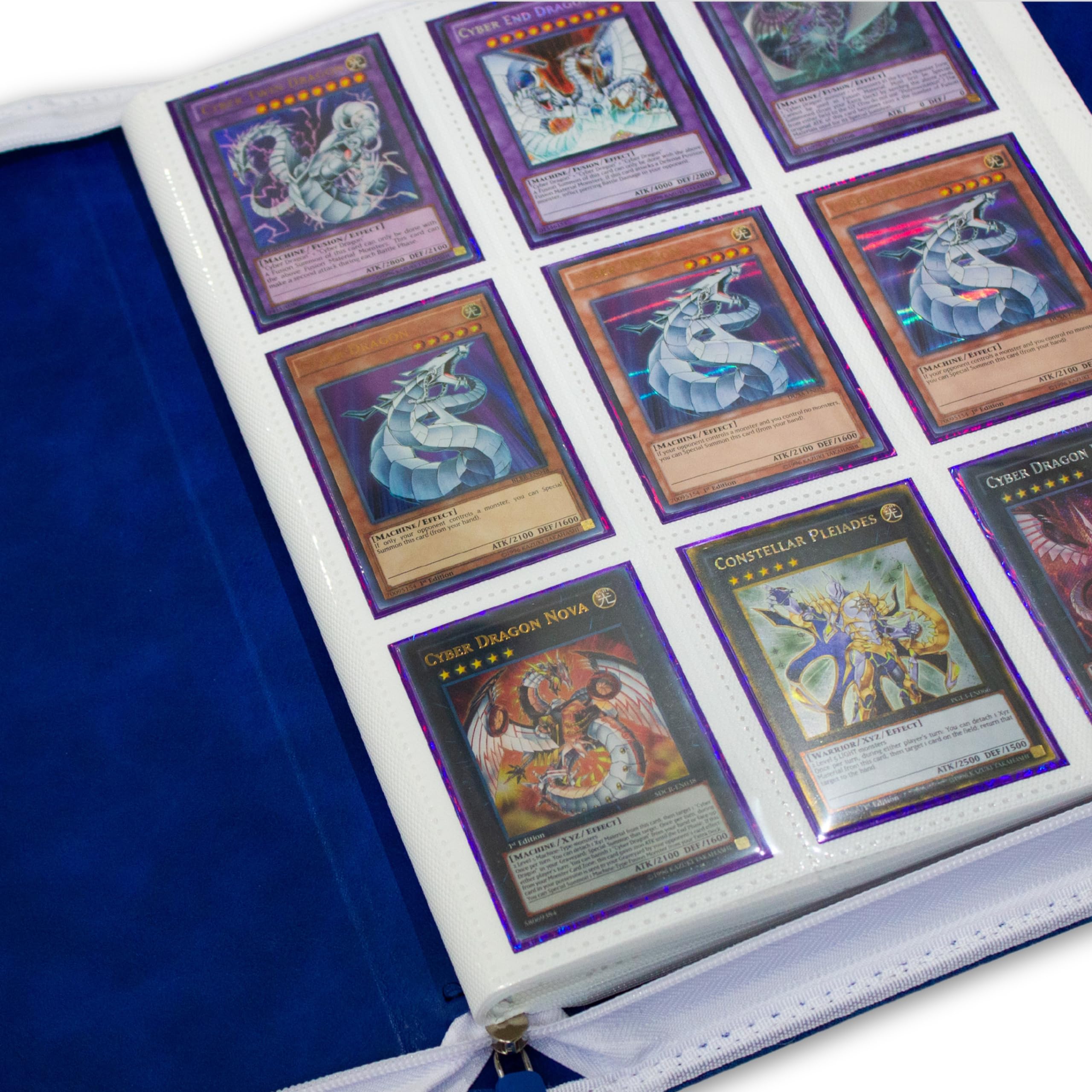 CARDWARE Raccoglitore di alta qualità per carte collezionabili e collezionabili, album di carte collezionabili a 9 tasche, raccoglitore tascabile a 360 lati per Yugioh, Pokemon, Magic: The Gathering e