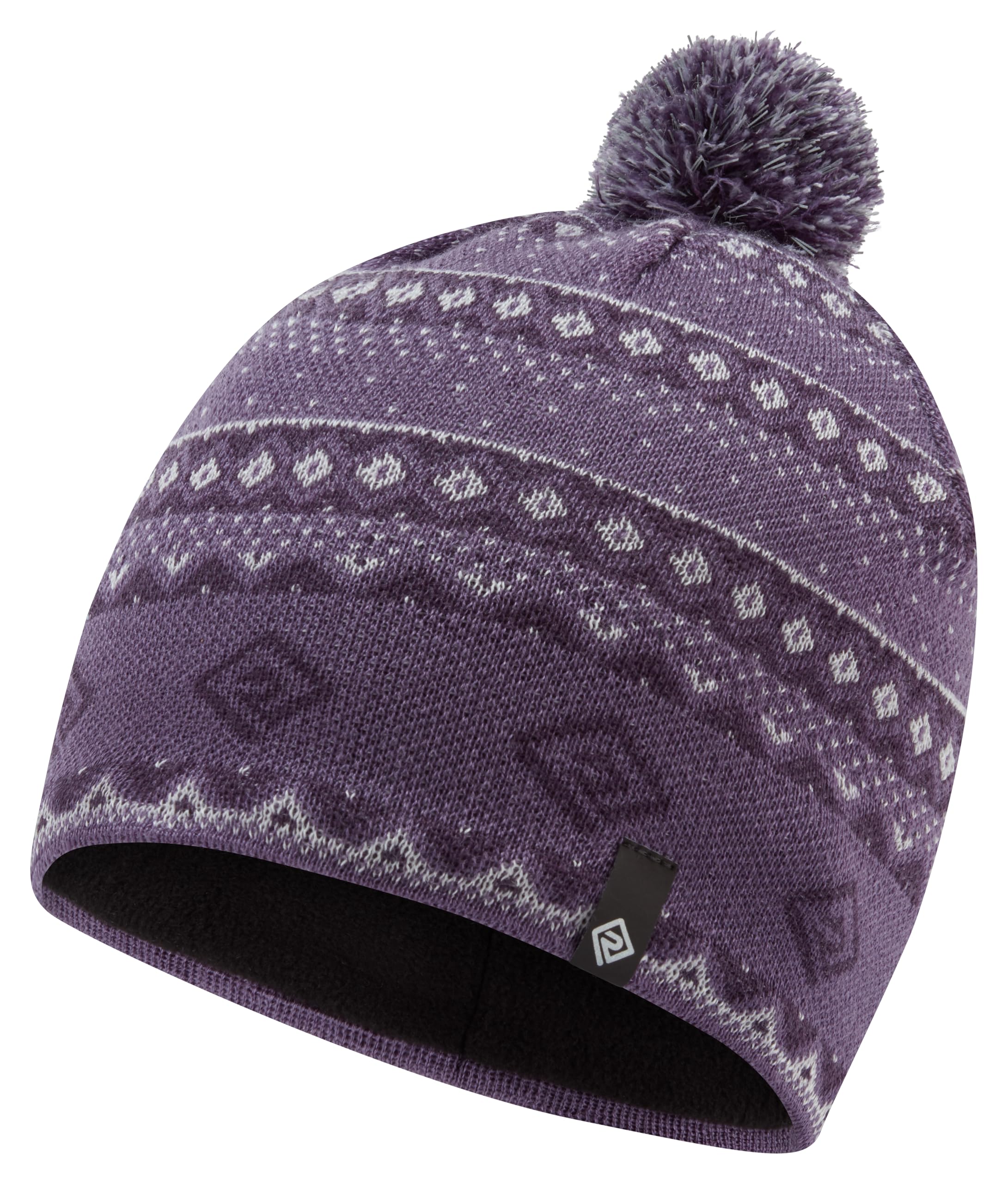 Ronhill Running, Winter Bobble Hat, Dark Iris/White, O/S