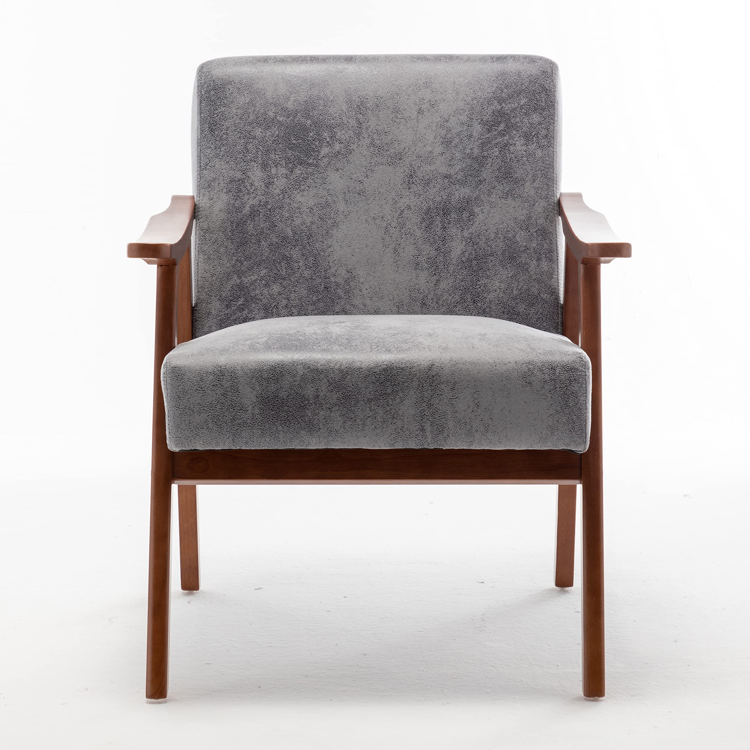 US Pride Furniture Classic Mid-Century Modern Accent Chair, W26.37 x D30.31 x H31.88, Grey