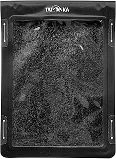 Tatonka WP Dry Bag A5 - wasserdichte Hülle für Tabelt und E-Reader - Mit Sichtfenster zum Bedienen von Touchdisplays - Wasserfest nach IPX7 Standard - 26 x 19 cm (Black)