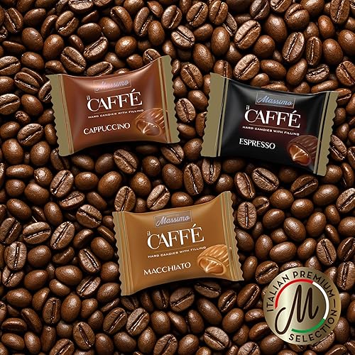 Miniatura 7 de Maestro Massimo IL Caffè Best Coffee Candy Surtido envuelto individualmente con relleno - Macchiato, espresso, capuchino, 2.2 libras (paquete de 1)