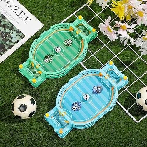 Miniatura 6 de Simgoing Juego de 2 juegos de mesa de fútbol interactivo, mini juego de fútbol de fútbol, mesa de fútbol, mesa de fútbol de mesa, fútbol, pinball,