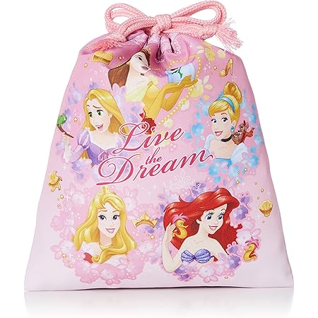 Amazon Co Jp ティーズファクトリー 内ポケット付きフラット巾着 ディズニー プリンセス 0 3 cm Dn pr ファッション