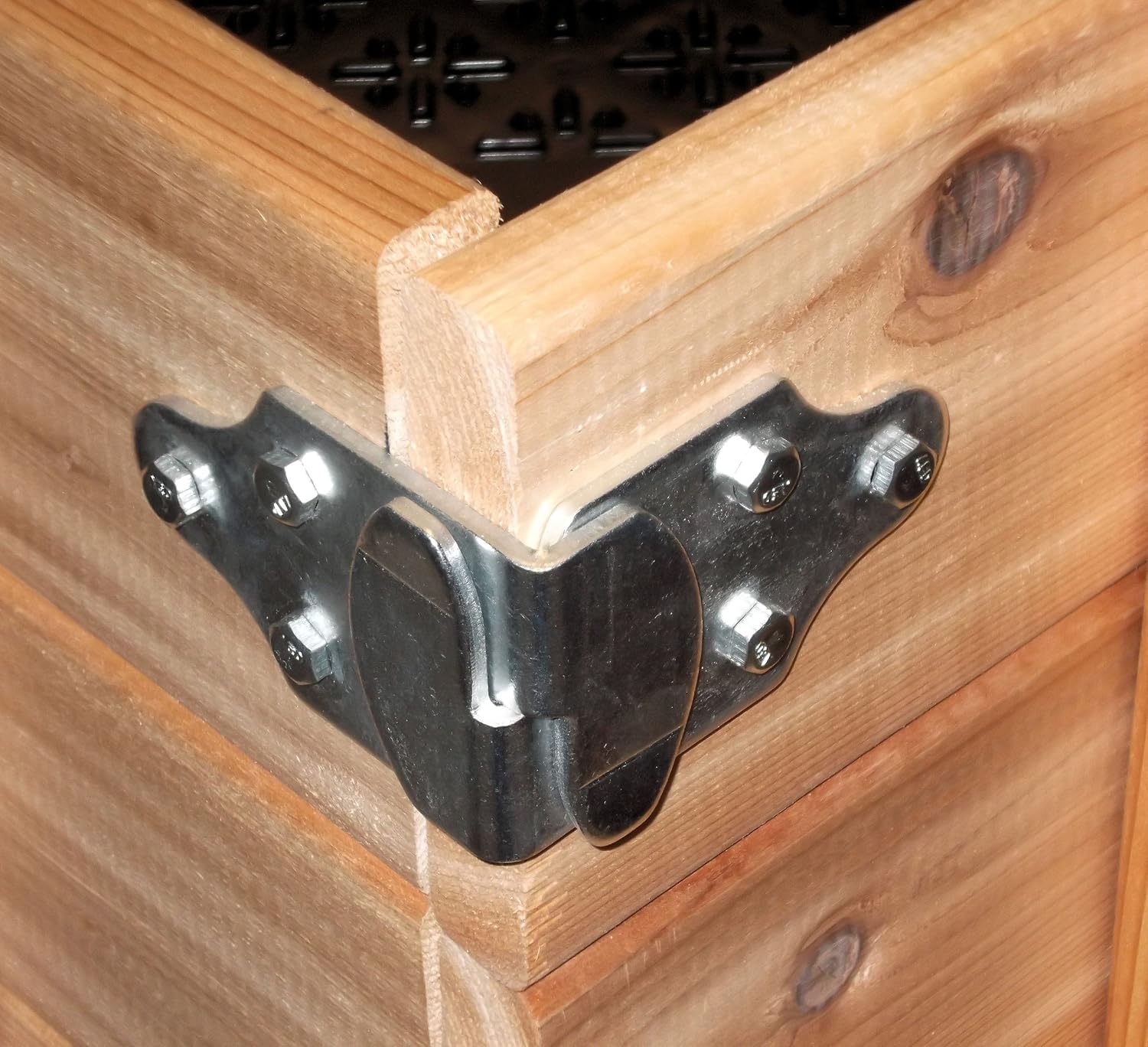 Trailer Wood Sides Latch Rack Stake Body Gates Corner Brackets by Rack 'EM - 4 Set PK-SB