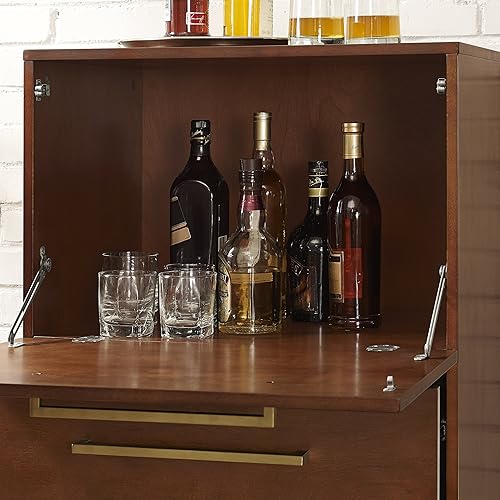 Miniatura 9 de Crosley Muebles Everett Spirit Cabinet - Caoba vintage