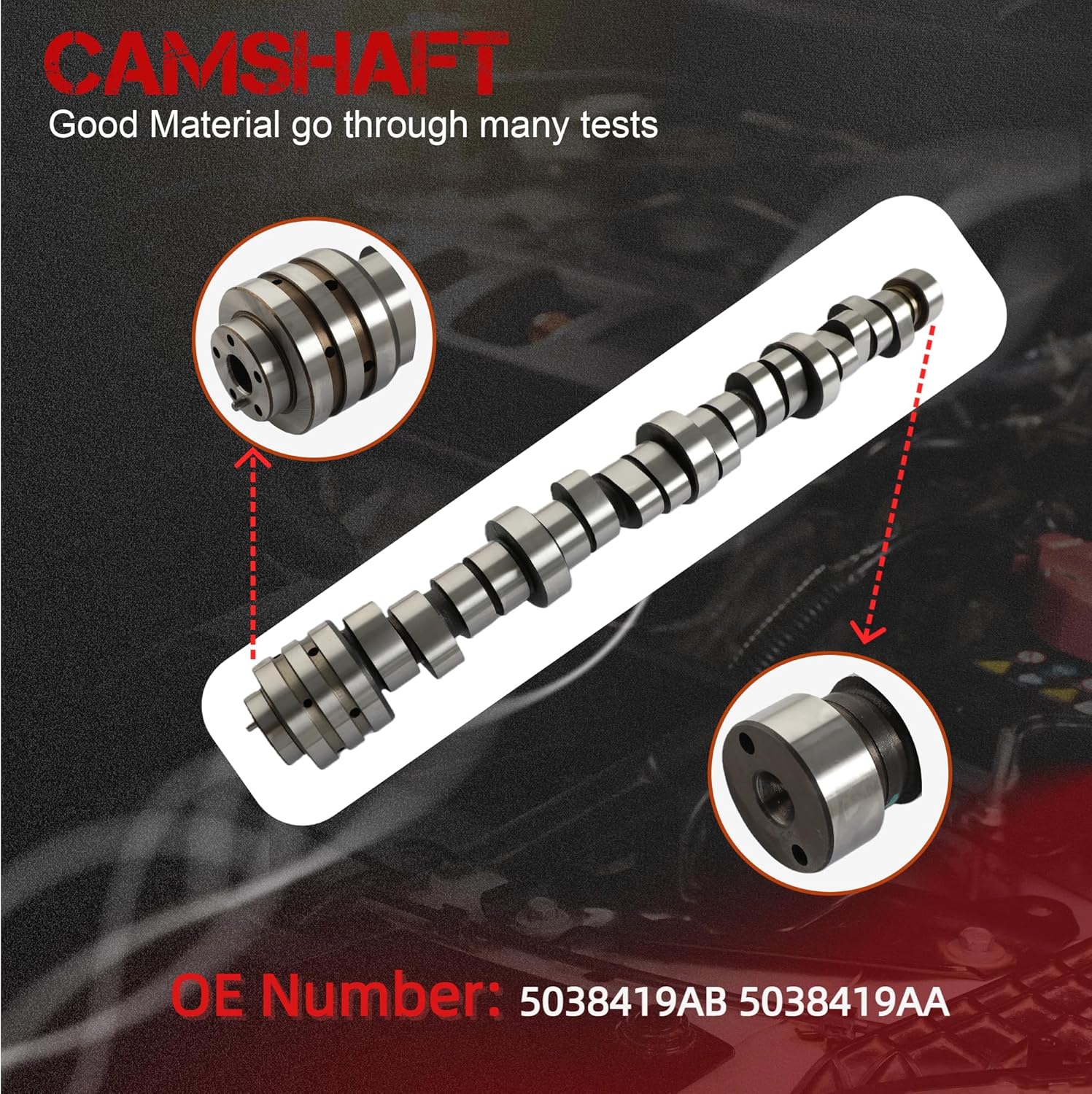 6.4 Hemi MDS Valve Lifters Camshaft Kit Head Gasket Set & Timing Chain Kit Fit For Dodge Challenger Charger Chrysler Jeep Grand Cherokee 6.4L 2011-2019 5038419AB 5038787AD HS26568PT 90750S