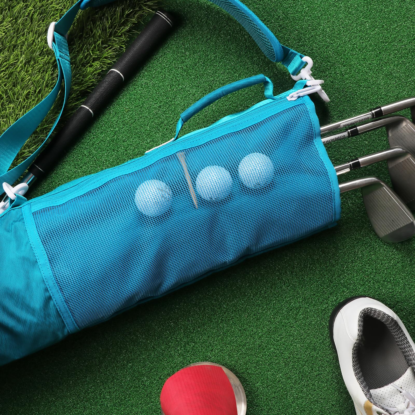 Tourbon Golfschläger-Aufbewahrungstaschen, leicht, Nylon, für Damen und Herren, mit Taschen und verstellbarem Gurt