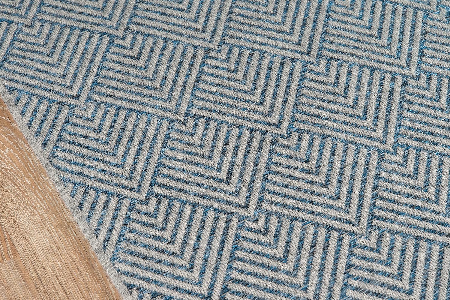 Momeni Rugs Como Contemporary Geometric Indoor Outdoor Area Rug, 9'10" X 13'2", Blue
