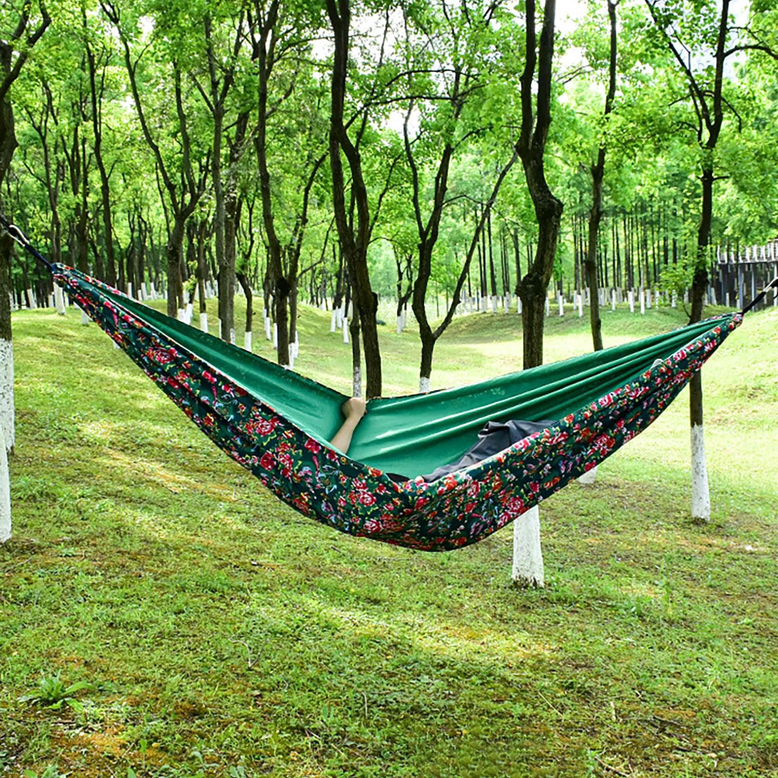 Hamak podróżny, hamak podróżny, udźwig 299,8 kg, 269,2 x 139,7 cm, sprzęt turystyczny do uprawiania turystyki pieszej, ogrodu, na zewnątrz i wewnątrz