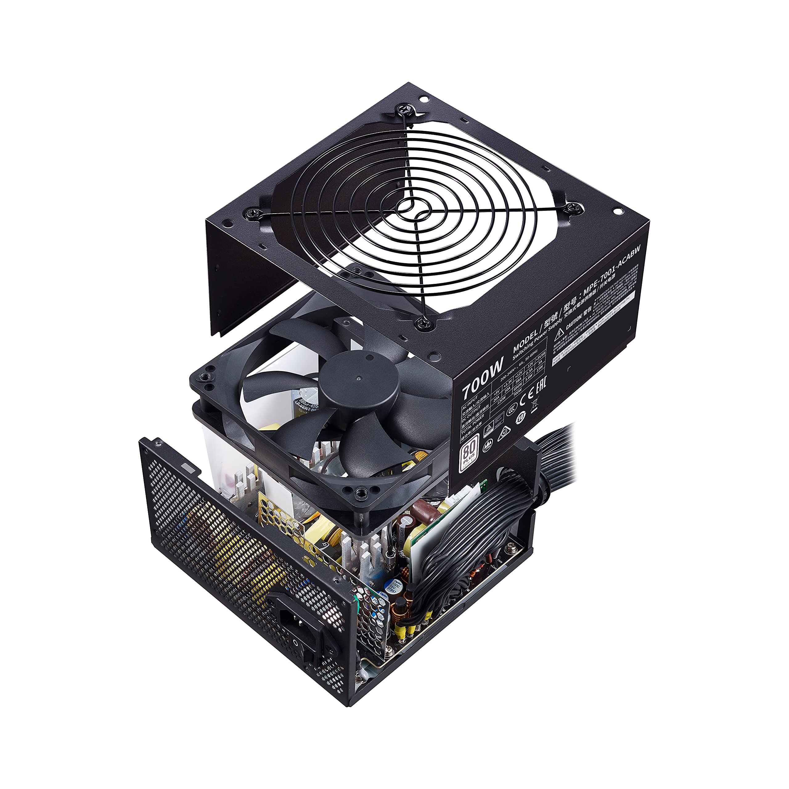 Cooler Master Alimentatore MWE 700 White 230V V2, ‎Nero, 14 x 15 x 8.6 Cm
