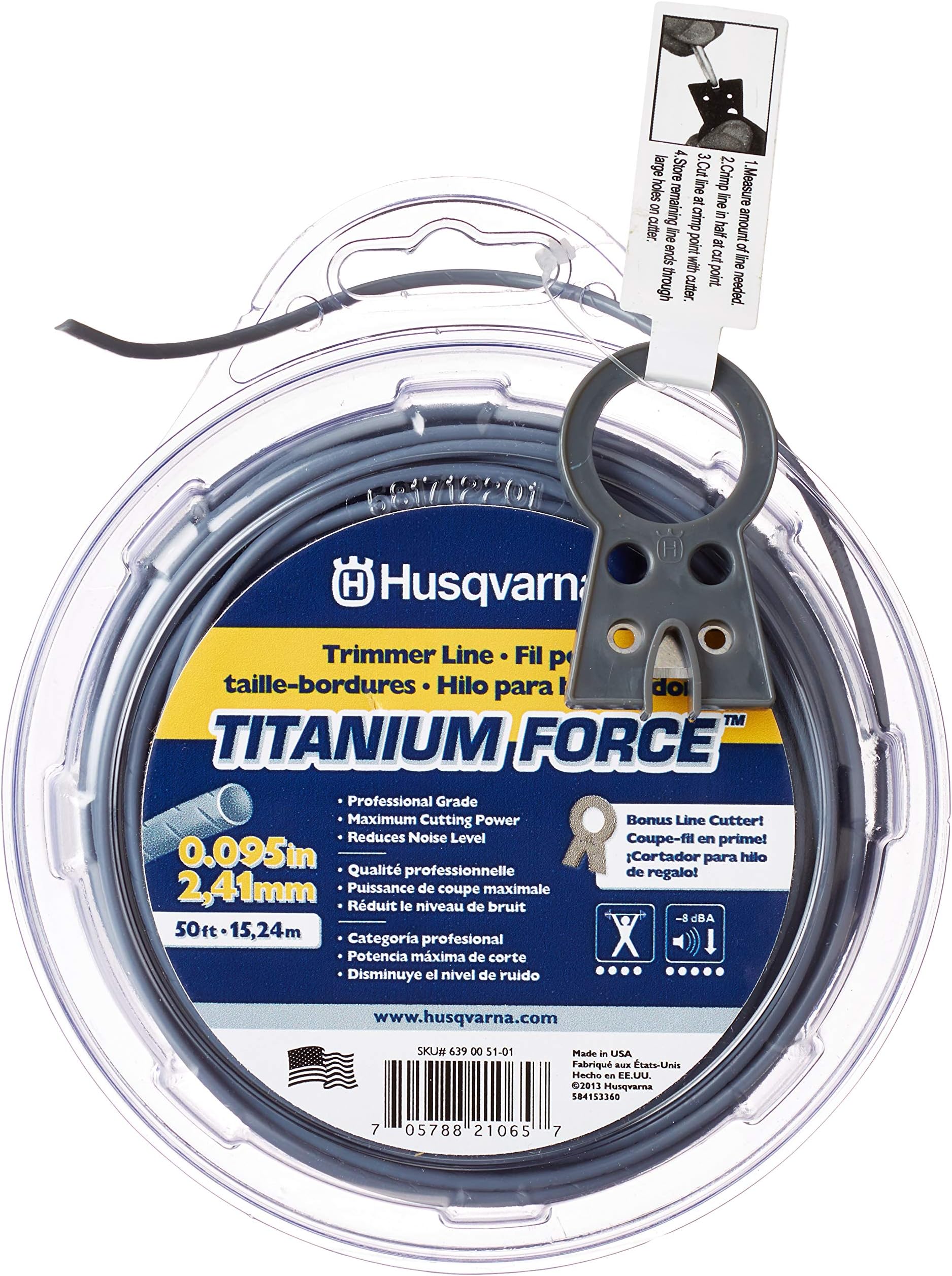 Husqvarna string trimmer line .095Inch 50ft spool