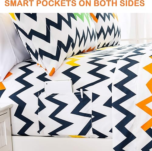 Miniatura 3 de Elegant Comfort - Juego de sábanas de percal egipcio de 1500hilos, suaves, resistentes a las arrugas y a la decoloración (4piezas), tamaño