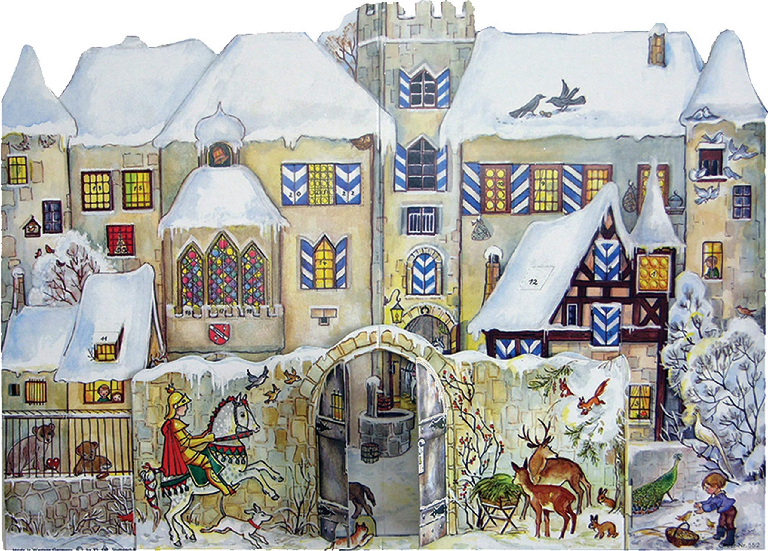 Advent Calendar "Castle in snow"