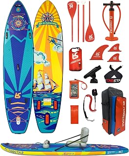 iTAOSTAR Extra Wide Inflatable Paddle Board 11'6×34"×6" Stand up Paddle Boards for Adults Blow up Surf Board with Accessories Adjustable Kayak Paddle,Double Action Hand Pump,Kayak Seat,Camera Mount