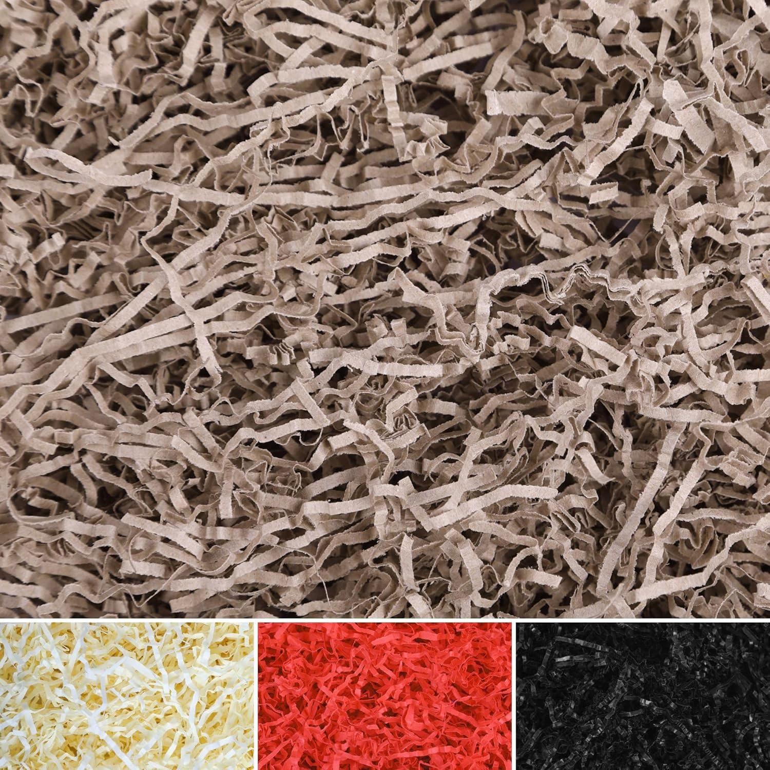 0.44 lbs ECO Kraft Shredded Tissue Paper | Basket Box Hamper Filling Gift Box | Wood Wool Replacement | Decorative Straw for Packaging | Christmas Birthday Anniversary | in Blue Bag