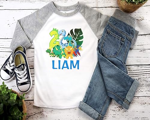 Miniatura 6 de Dinosaur Birthday Shirt Dinosaur Shirts for Boys and Onesies for Baby Boys Onederful 1st Birthday Boy 1st 2nd 3rd 4th 5th Toddler Birthday Shirt