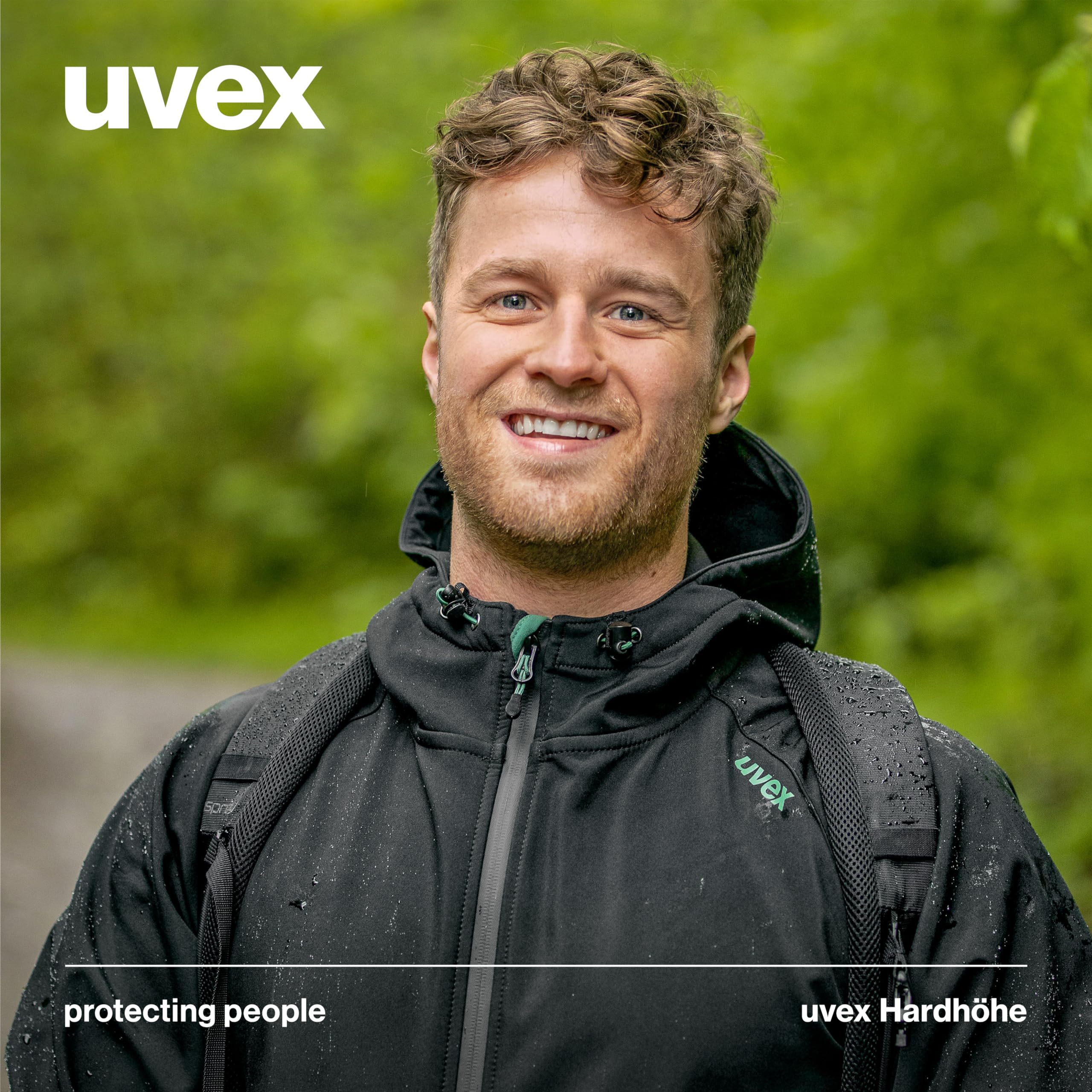 Uvex Hardhöhe Softshell Jacket - Wodoodporna kurtka rekreacyjna wykonana z poliestru pochodzącego z recyklingu