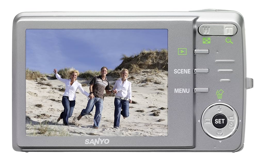 Sanyo Xacti X1220 Digital Camera - Silver (12.1MP,3x Optical