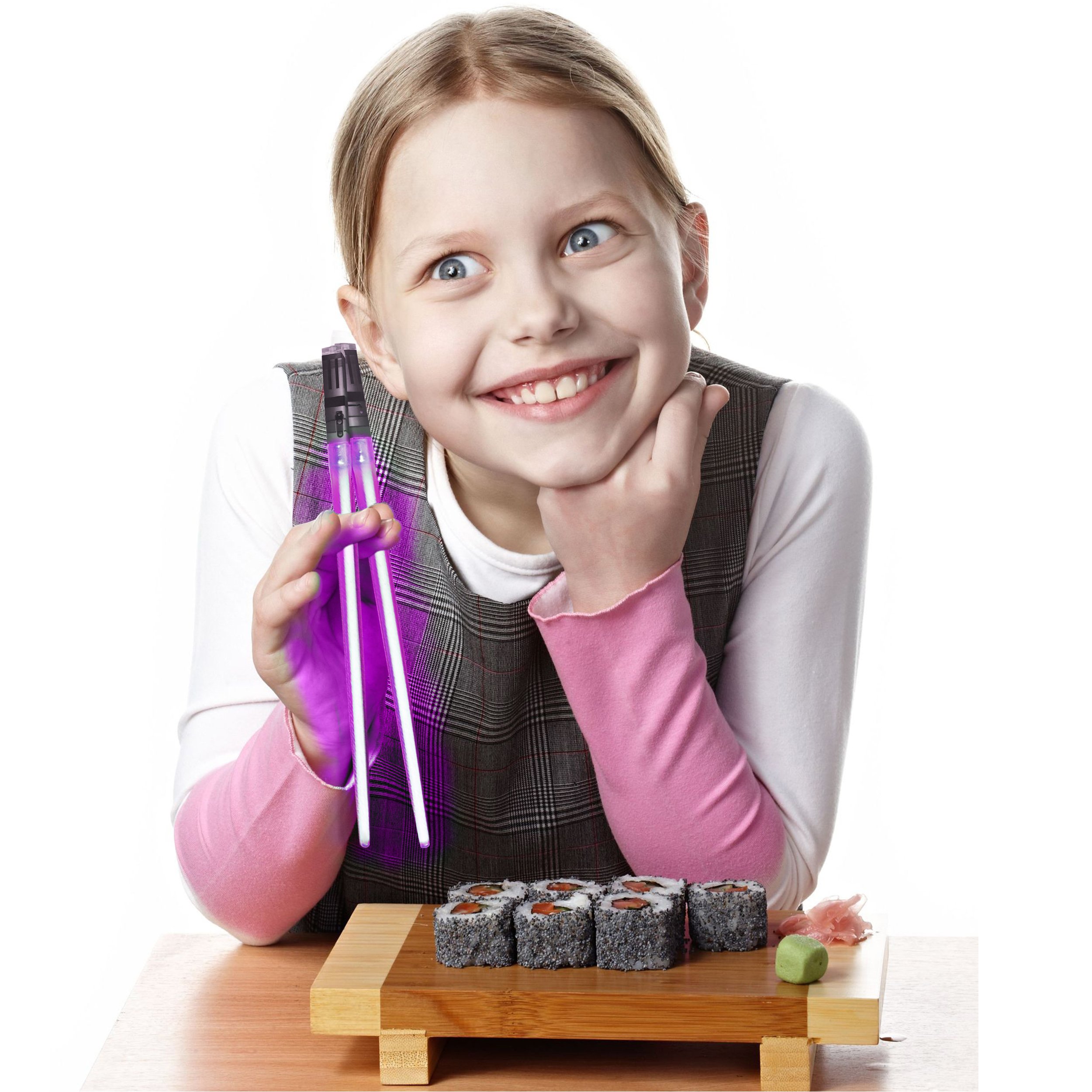 Chop Sabers Light Up Lightsaber Chopsticks, 1 Pair, Purple: 1 pairs Purple