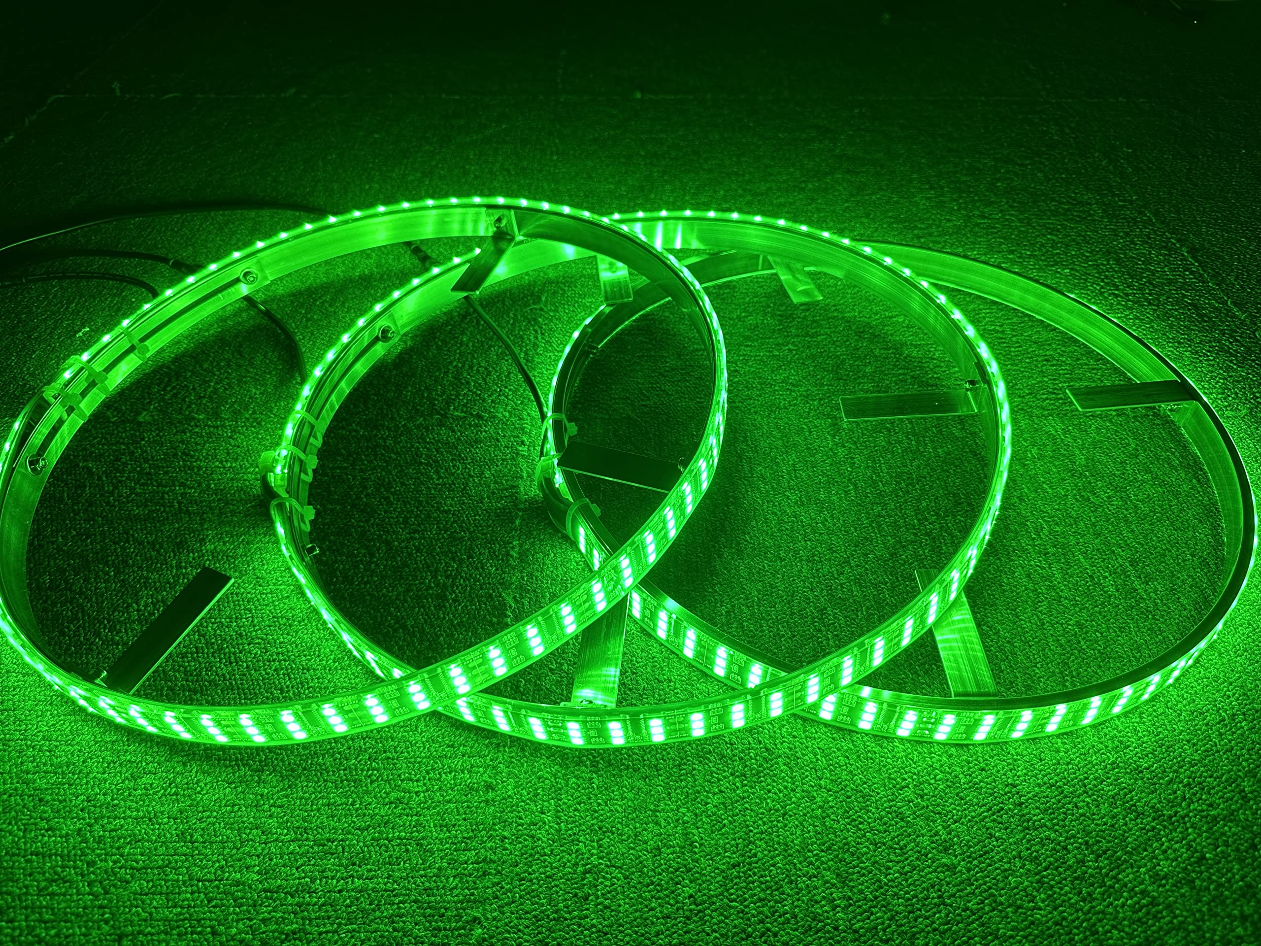 Sando Tech 15.5â€˜â€™ Triple Row Dream Chase Color Led Wheel Ring Light Dance Fow Million Colors Shift Rim Light Strobe Tire Light Bluetooth&Remote Ctrl - Compatible with Polaris Slingshot