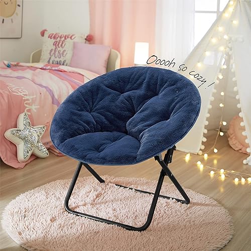 Miniatura 30 de Heritage Kids Silla plegable de piel sintética blanca con base dorada de 23 pulgadas Kids Saucer™ Blanco con base dorada,Negro con base negra,Negro