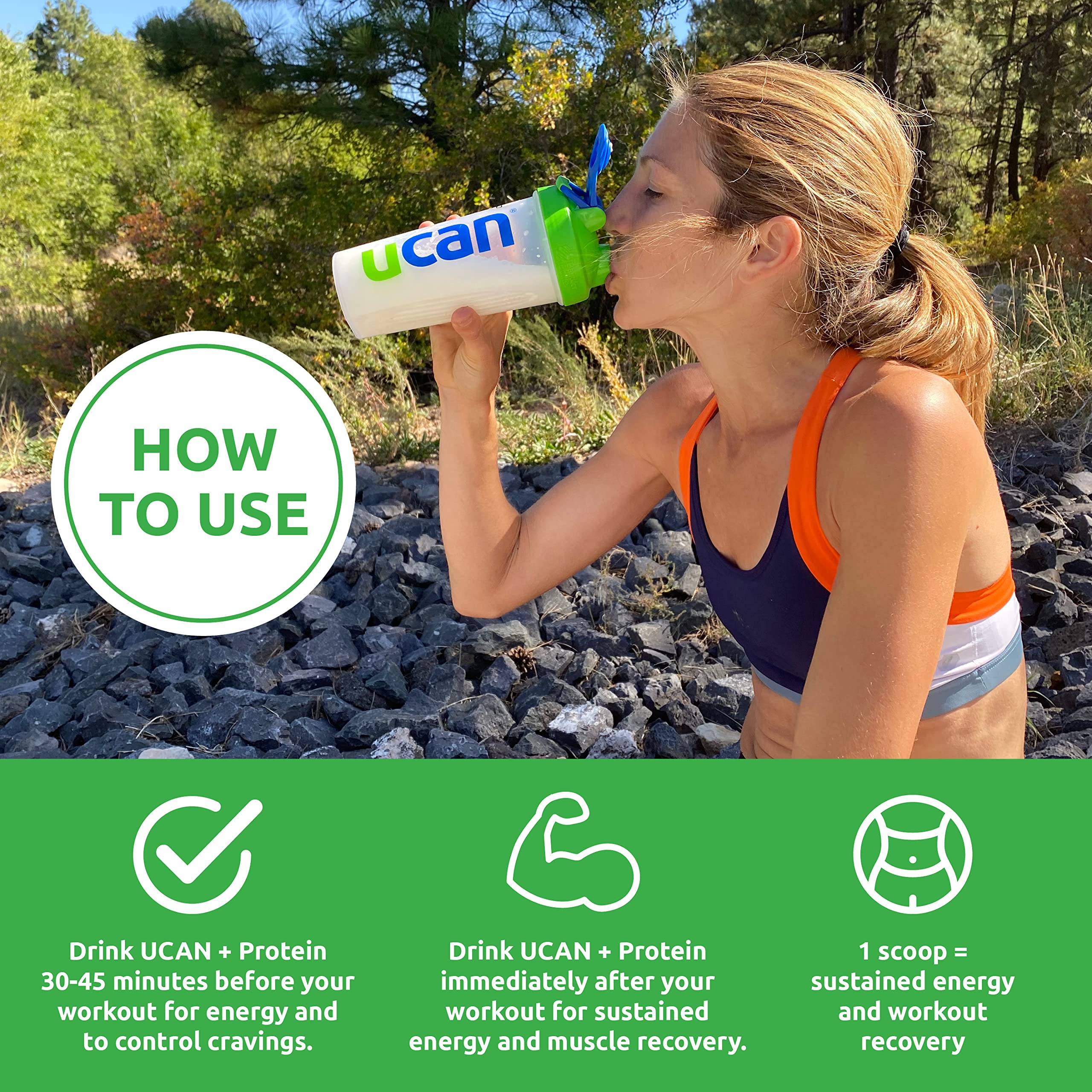 UCAN Recovery Energy + Whey Protein Drink Mix | Cocoa | 12 Servings — Amazon image 6