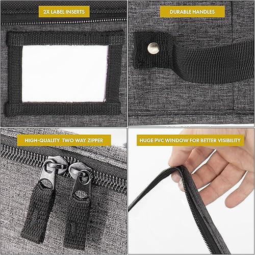 Miniatura 11 de HOMELUX THEORY 2 contenedores de almacenamiento debajo de la cama, organizador de almacenamiento de cajones debajo de la cama con contenedores