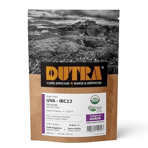 Miniatura 2 de Café Dutra - Café orgánico Microlot, café tostado mediano especializado, café en grano entero, 7.05 onzas