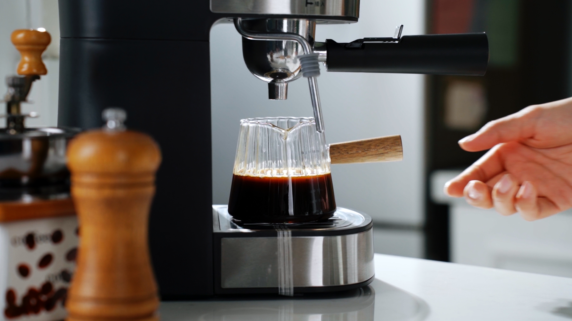 Vaso Espresso 6 oz con Asa de Vidrio y Madera miniatura 7