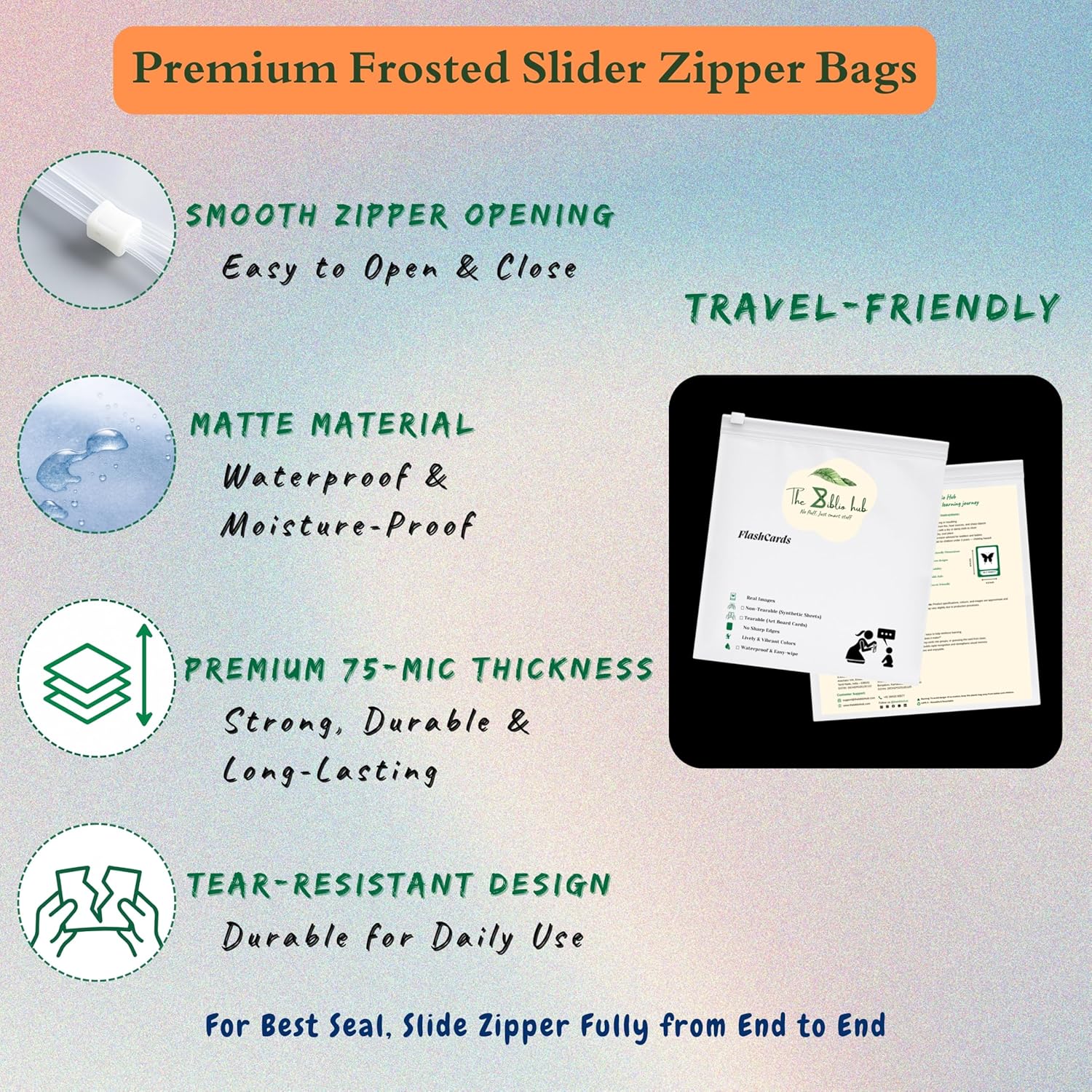 Birds Flashcards – Non-Tearable Synthetic Learning Cards for Toddlers, Preschool & Kindergarten, Double-Sided Set