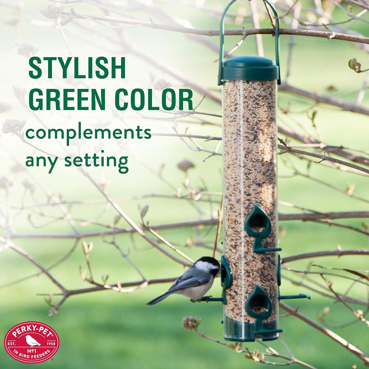 Perky-Pet 480 Classic Hanging Wild Bird Feeder – 1.75 lb Seed Capacity : Wild Bird Feeders : Patio, Lawn & Garden