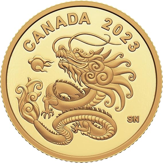 Sprott Money Collectibles 2023 Heavenly Dragon 1/20 oz Pure Gold Coin